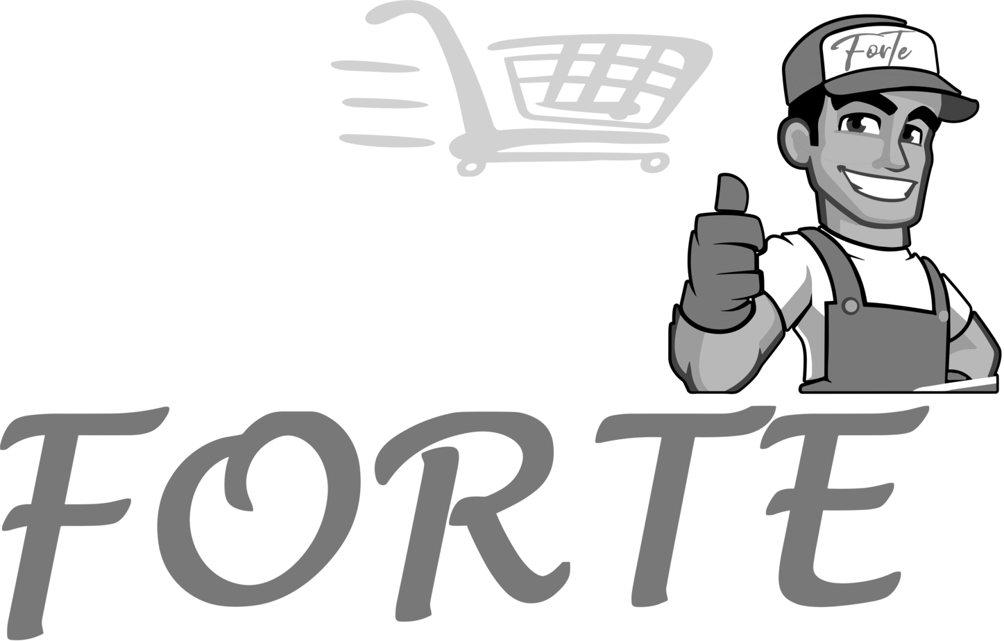 SUPERMERCADO FORT - LOGO EM 3D